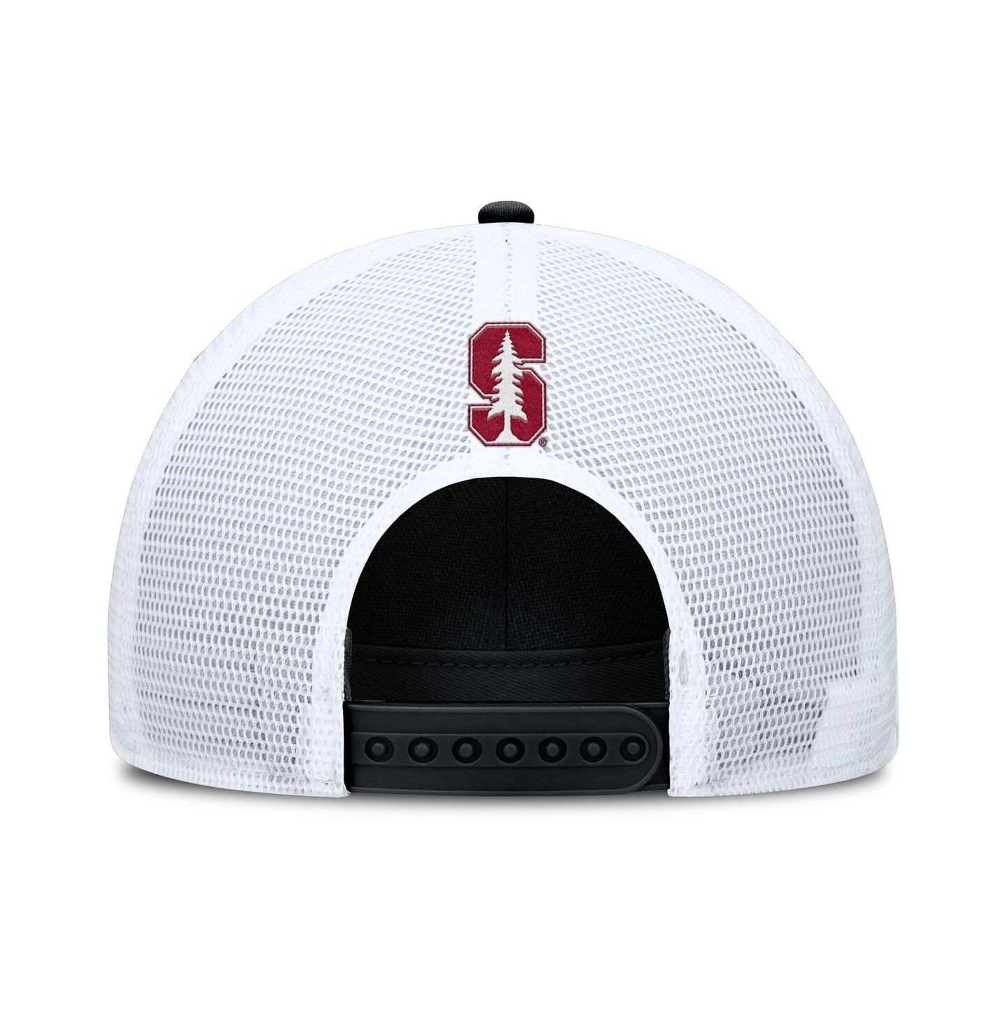 Мужская кепка Nike Black/White Stanford Cardinal 2025 On-Field Rise Patch Trucker Adjustable Hat — фото 4