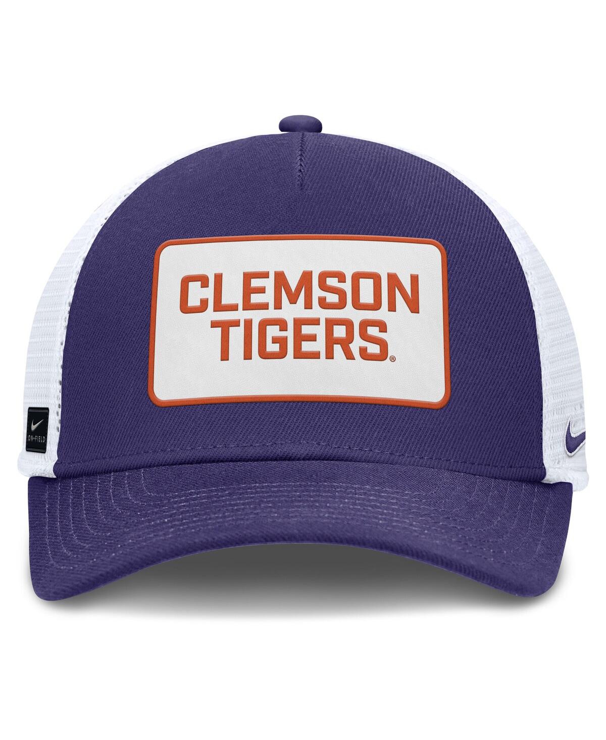 Nike Clemson On-field Rise  Men's College Trucker Adjustable Hat In Blue