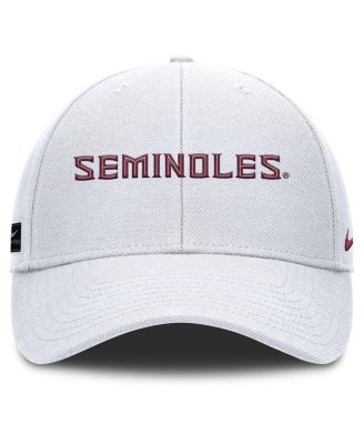 Men's White Florida State Seminoles 2025 On-Field Rise Performance Adjustable Hat