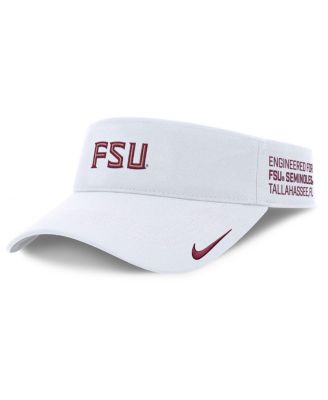 Nike - Men's White Florida State Seminoles 2025 On-Field Gameday Performance Ace Adjustable Visor
