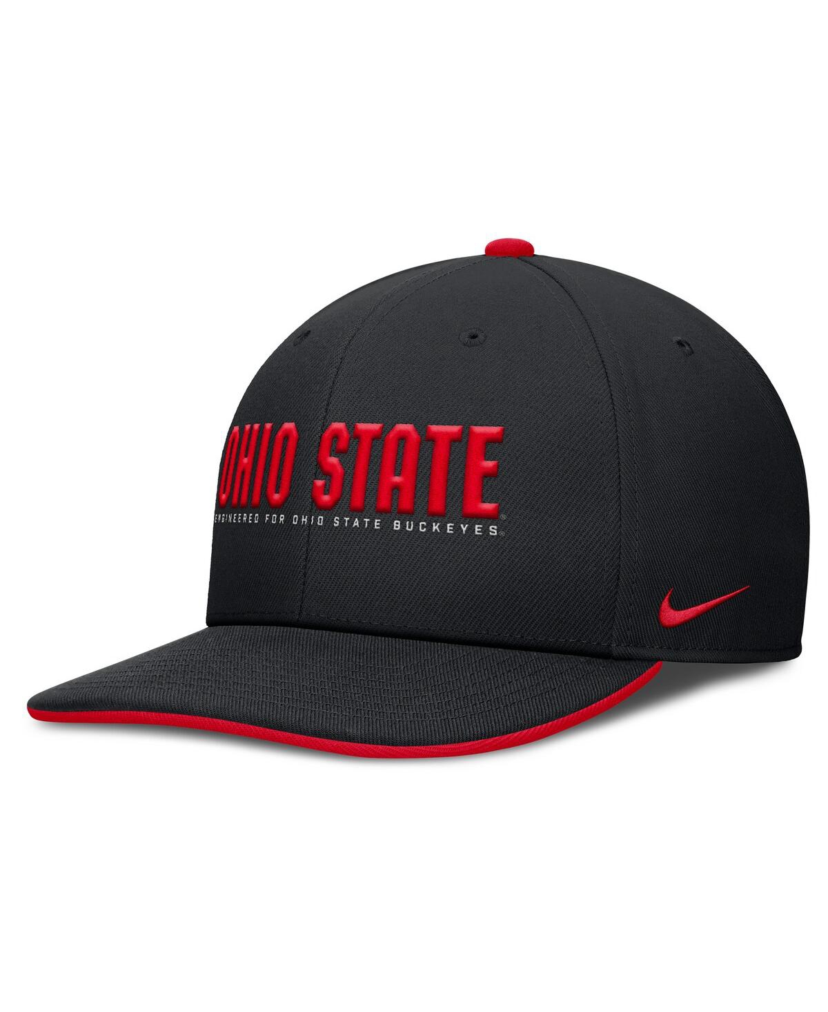 Nike Men's Black Ohio State Buckeyes 2025 On-field Pro Performance Adjustable Hat In Black