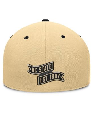 Men's Gold/Black NC State Wolfpack Balance Fitted Hat