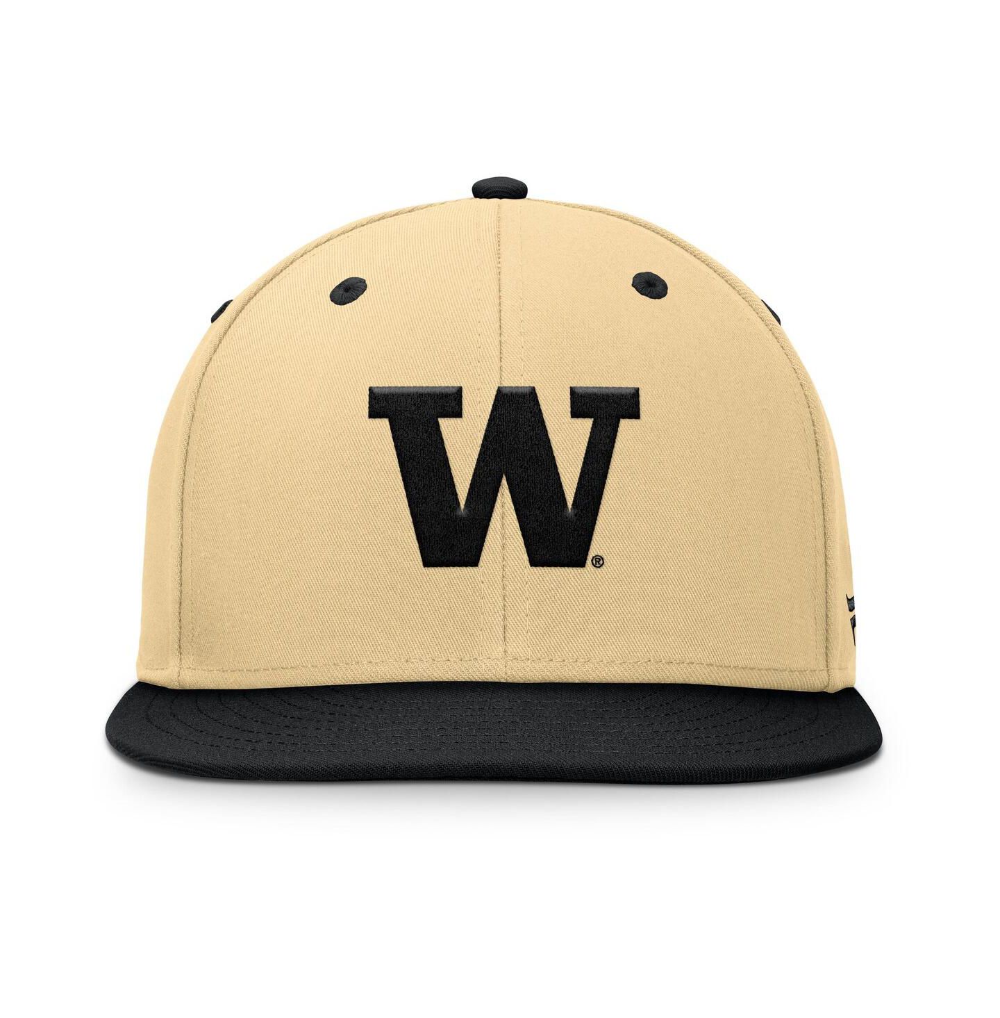Мужская кепка Fanatics Gold/Black Washington Huskies Balance Fitted Hat — фото 2