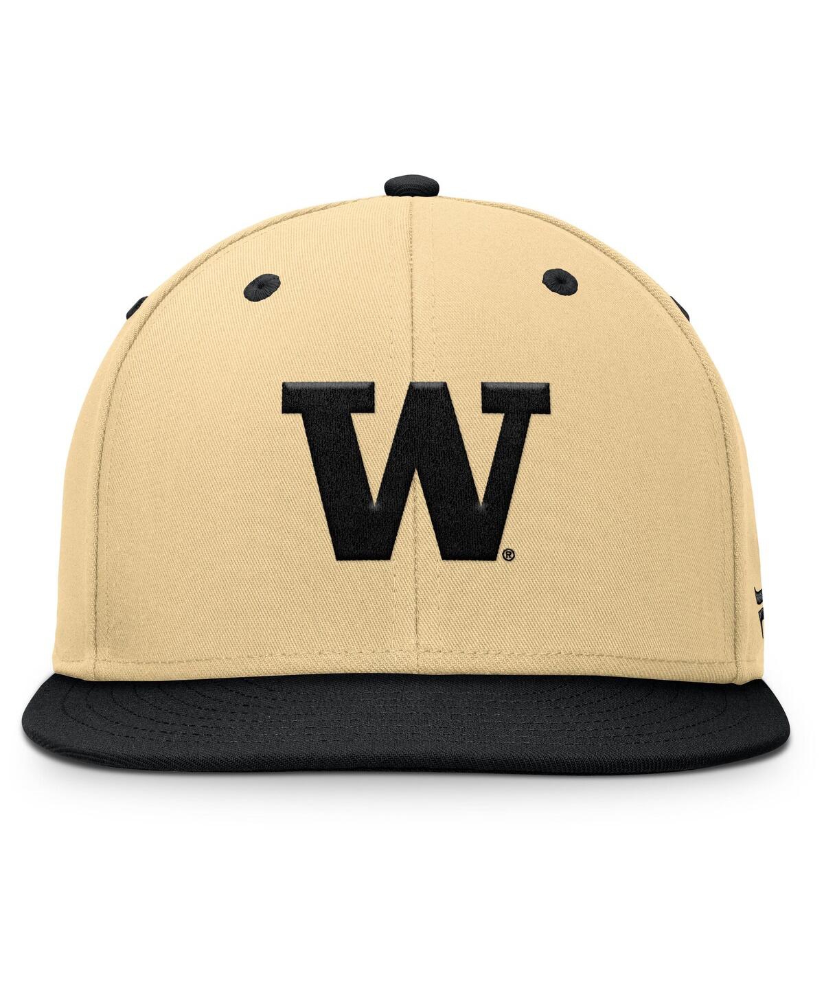 Fanatics Men's Gold/black Washington Huskies Balance Fitted Hat In Multi
