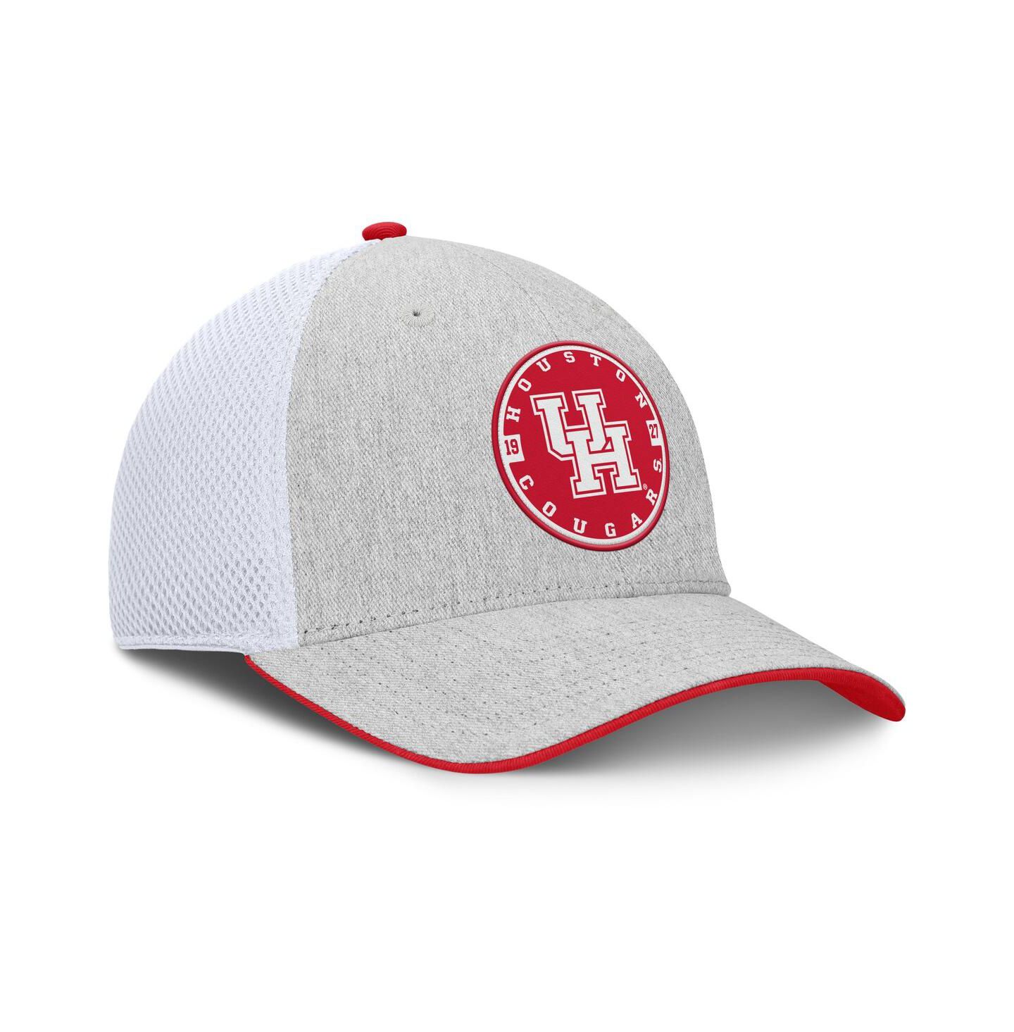 Мужская кепка Fanatics Heather Gray Houston Cougars Trigger Flex Hat — фото 3