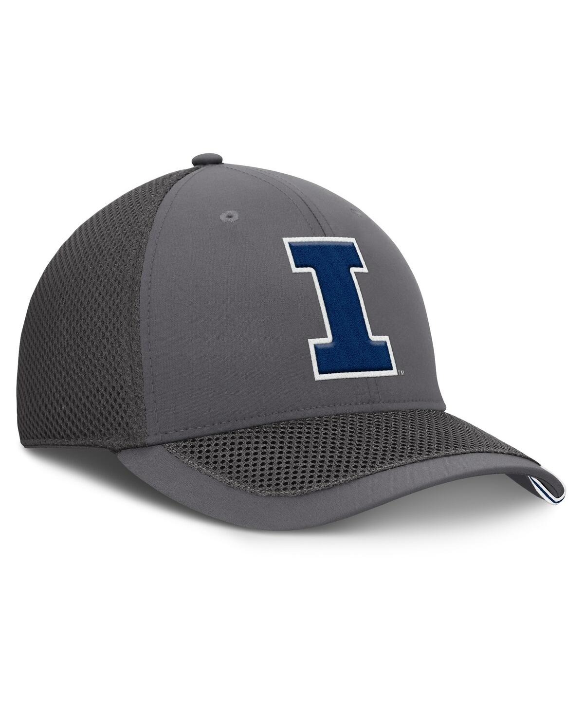 Fanatics Men's Gray Illinois Fighting Illini Clincher Flex Hat In Gray