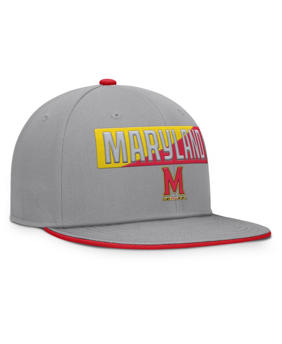 Fanatics Men's Gray Maryland Terrapins Duo Snapback Hat In Gray