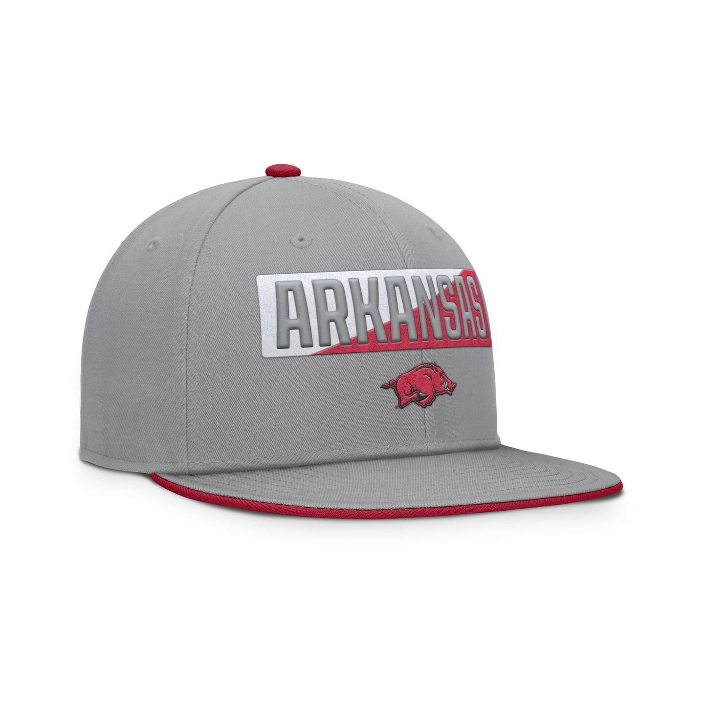 Мужские головные уборы Fanatics Gray Arkansas Razorbacks Duo Snapback Hat — фото 2