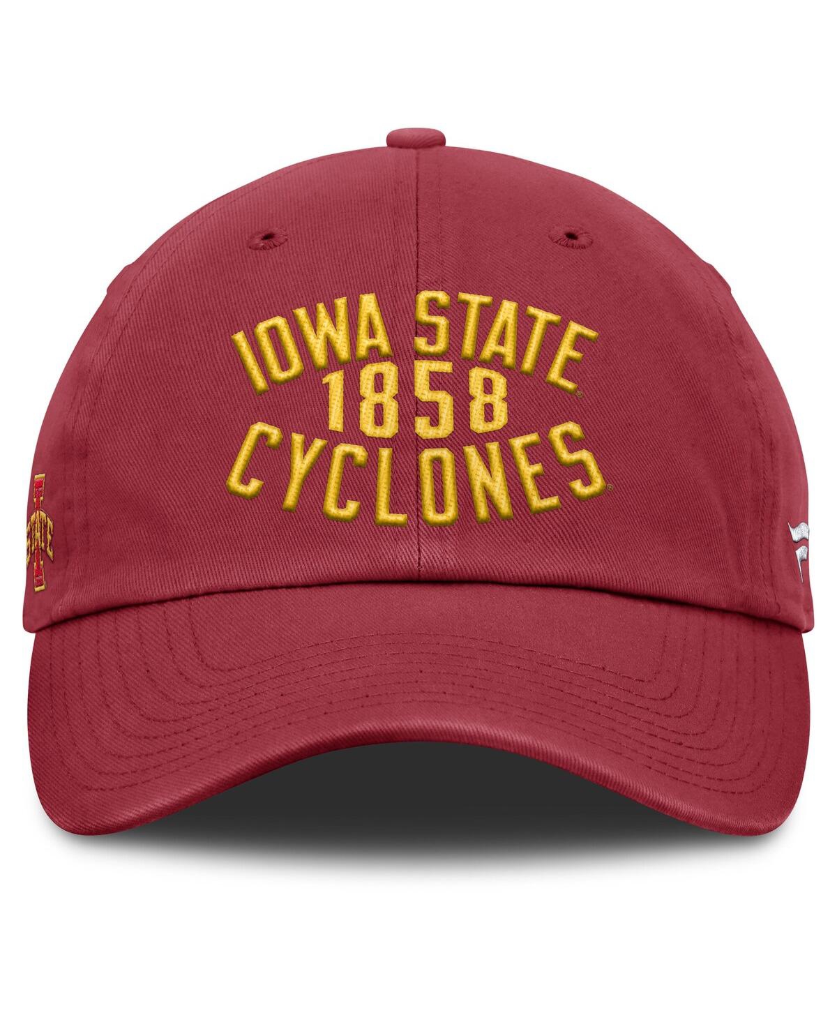 Fanatics Men's Cardinal Iowa State Cyclones Archer Adjustable Hat In Red