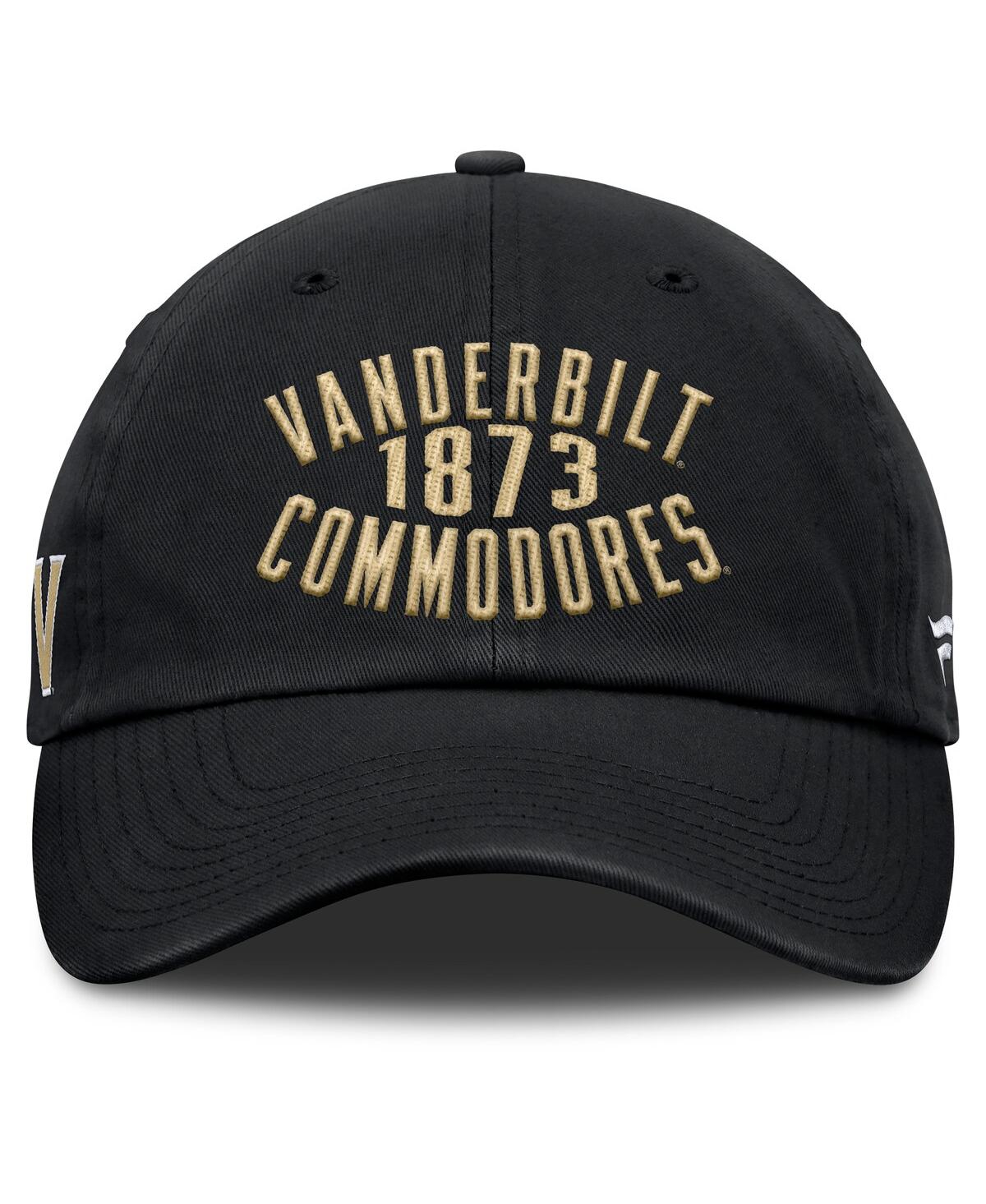 Fanatics Men's Black Vanderbilt Commodores Archer Adjustable Hat In Black