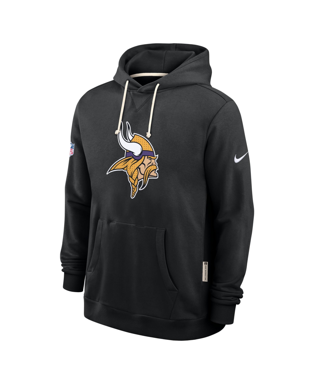 Nike Black Minnesota Vikings Sideline Initial Home Performance Pullover Hoodie In Black