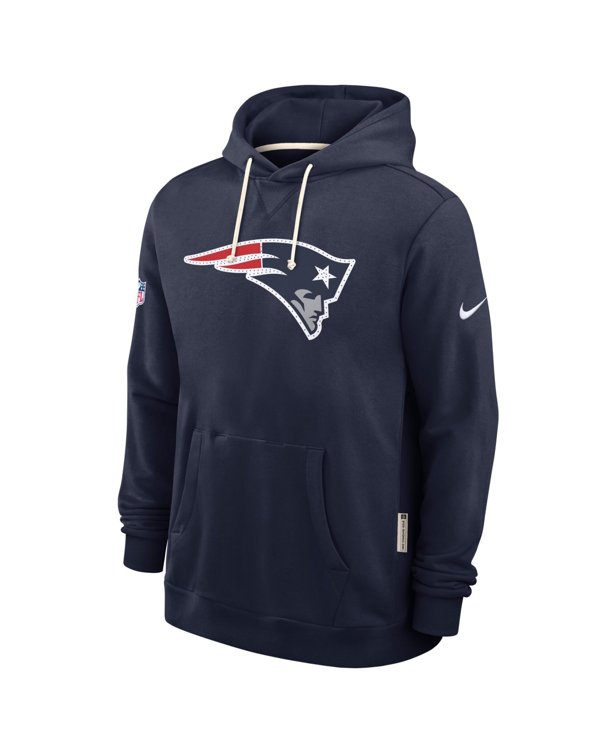 Nike Navy New England Patriots Sideline Initial Home Performance Pullover Hoodie In Blue