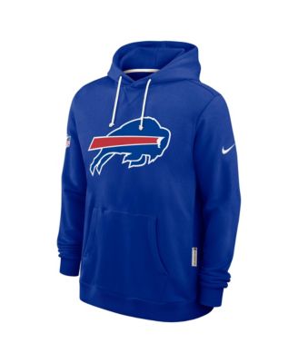 Men's Royal Buffalo Bills Sideline Initial Home Performance Pullover Hoodie
