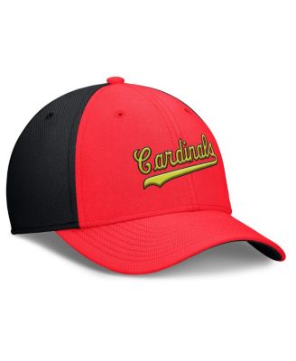 Men's Crimson/Black St. Louis Cardinals Neon 90s Rise Swoosh Flex Hat