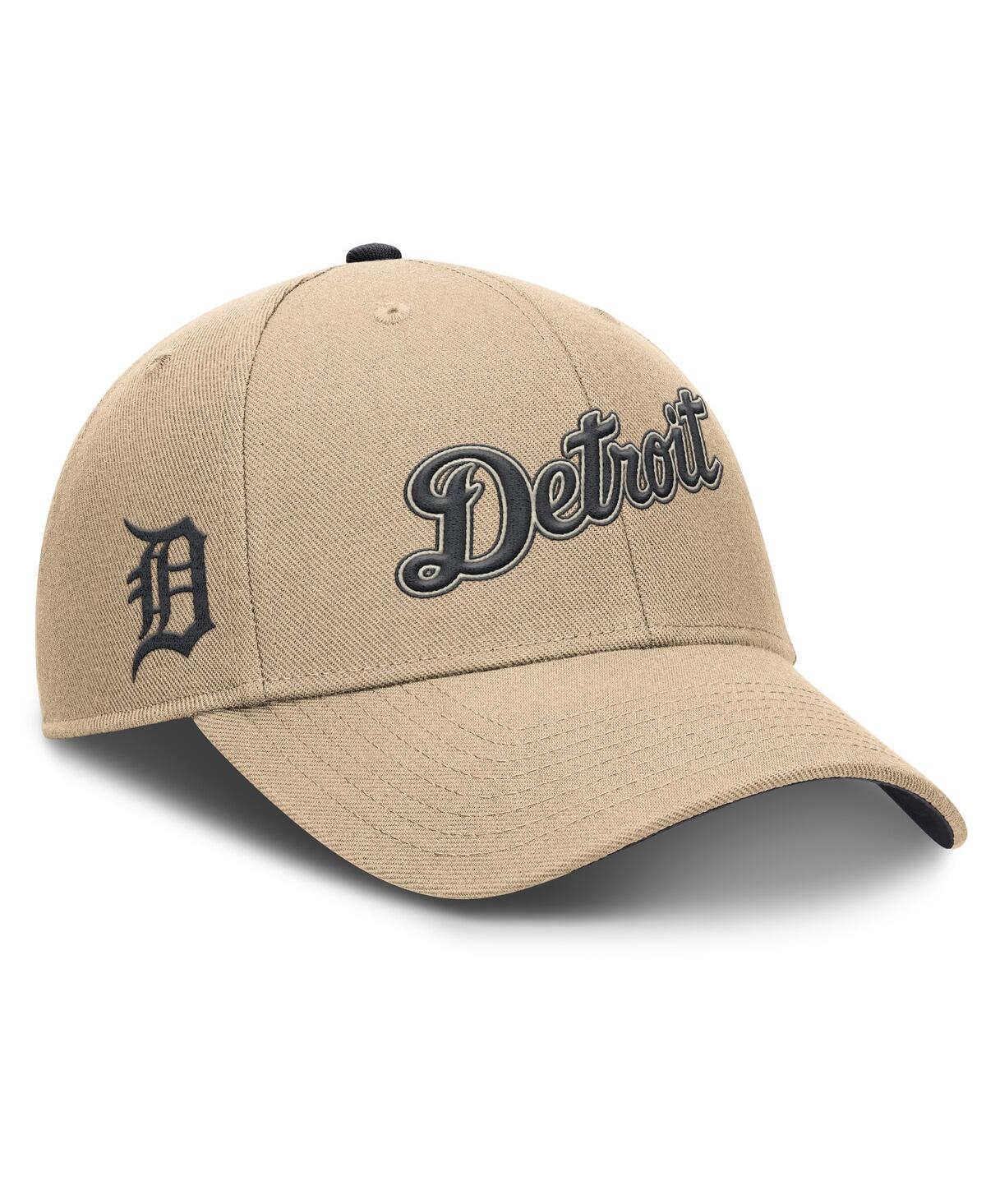 Nike Men's Khaki Detroit Tigers Rise Adjustable Hat In Brown
