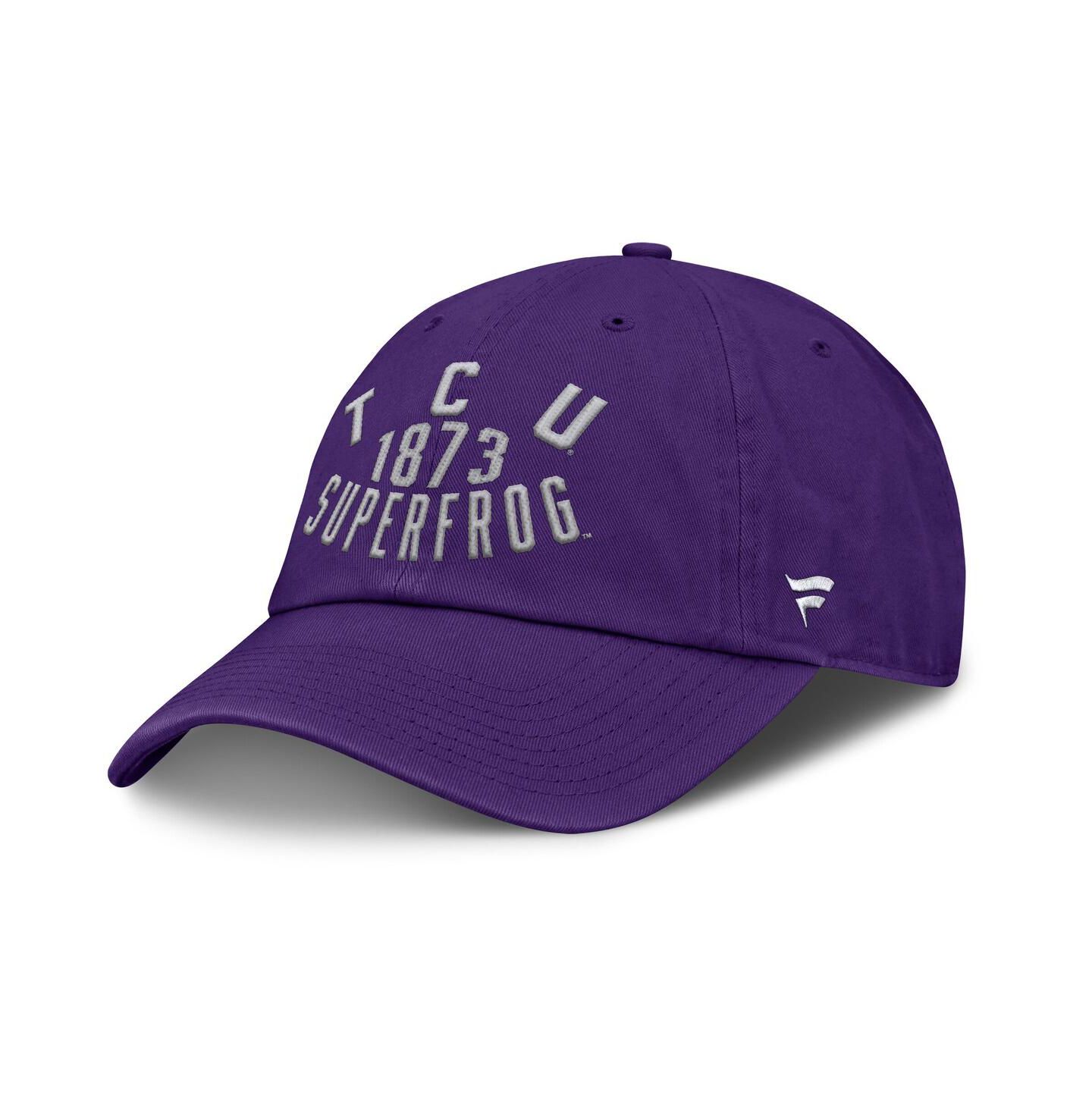 Мужская кепка Fanatics Purple TCU Horned Frogs Archer Adjustable Hat — фото 3