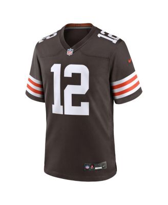 Men's Shedeur Sanders Brown Cleveland Browns 2025 NFL Draft Game Jersey