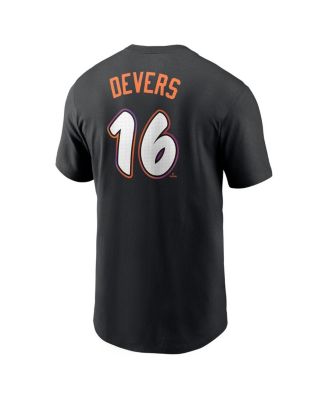 Men's Rafael Devers Black San Francisco Giants 2025 City Connect Fuse Name Number T-Shirt