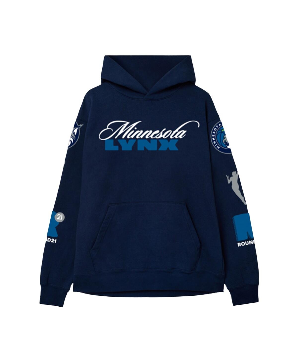 Round21 Men's And Women's Navy Minnesota Lynx Swish Pullover Hoodie In Blue