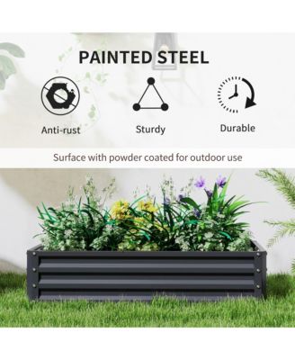 Raised Garden Bed Vegetable Planter Flower Gardening Box Patio