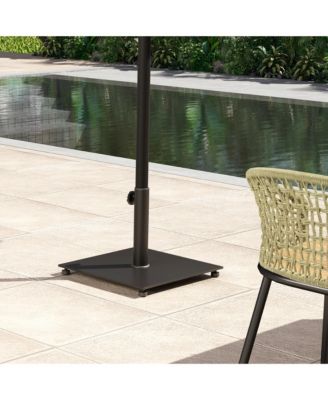 Square Patio Umbrella Base, 29 lbs Metal Umbrella Sd,