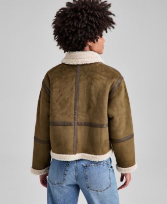 Women's Faux-Shearling Jacket, Macy's Exclusive 