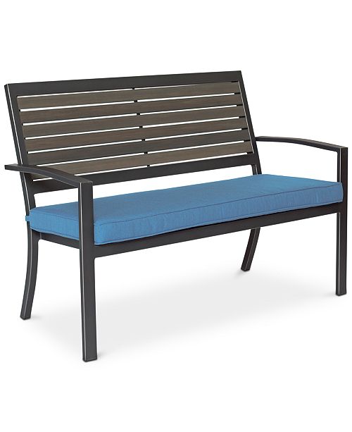 Furniture Closeout Harlough Aluminum Outdoor Dining Bench