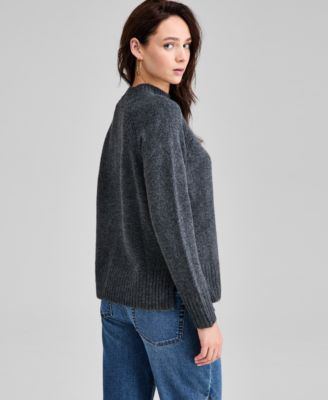 Women's Mock-Neck Long-Sleeve Sweater, Macy's Exclusive