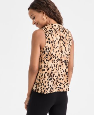 Petite Draped Neck Top, Macy's Exclusive