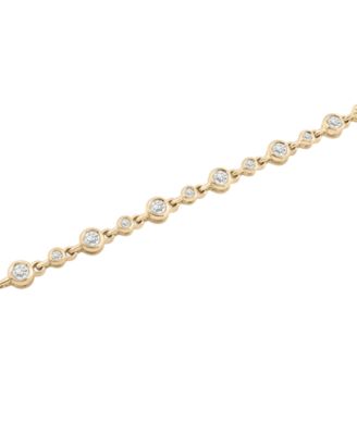 Diamond Bezel Tennis Bracelet (1 ct. t.w.) in 14k Gold or 14k White Gold, Exclusively at Macy's