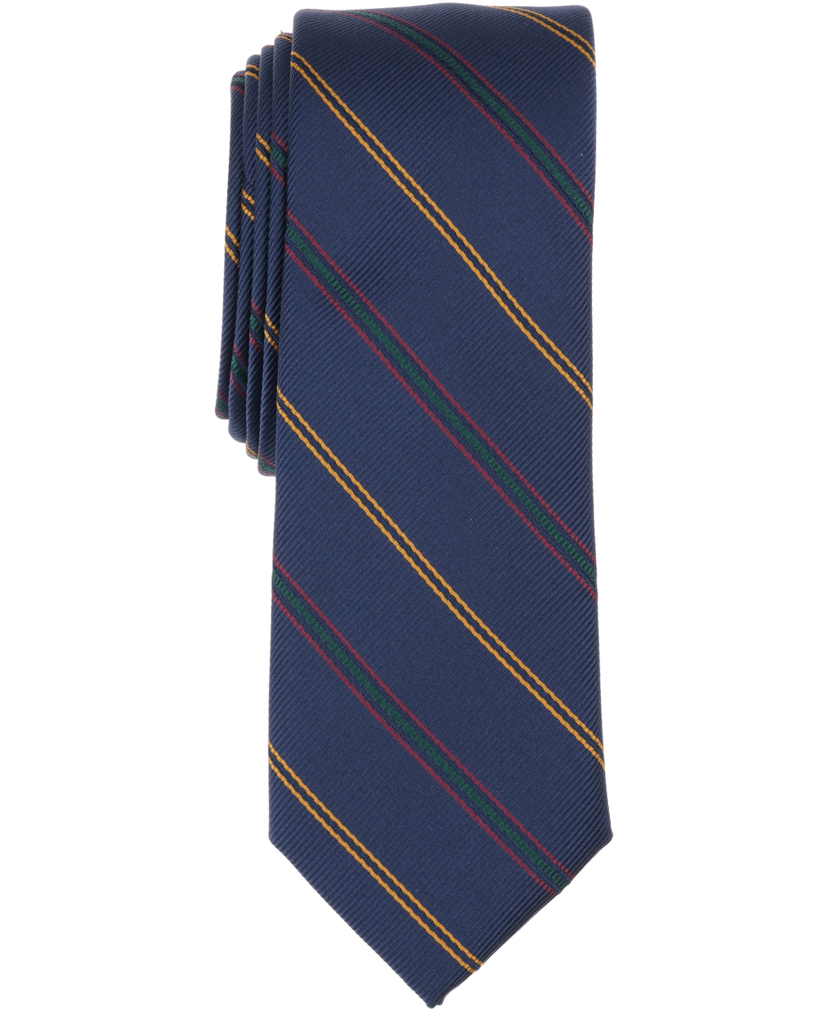 Bar Iii Men's Montrose Stripe Pattern Tie, Macy's Exclusive In Blue