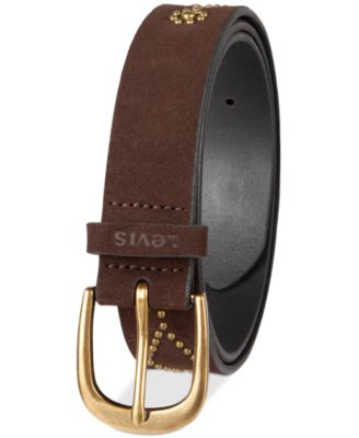 Western Studded Suede Casual Belt