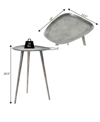 20.5" Bali Metal Tall End Table