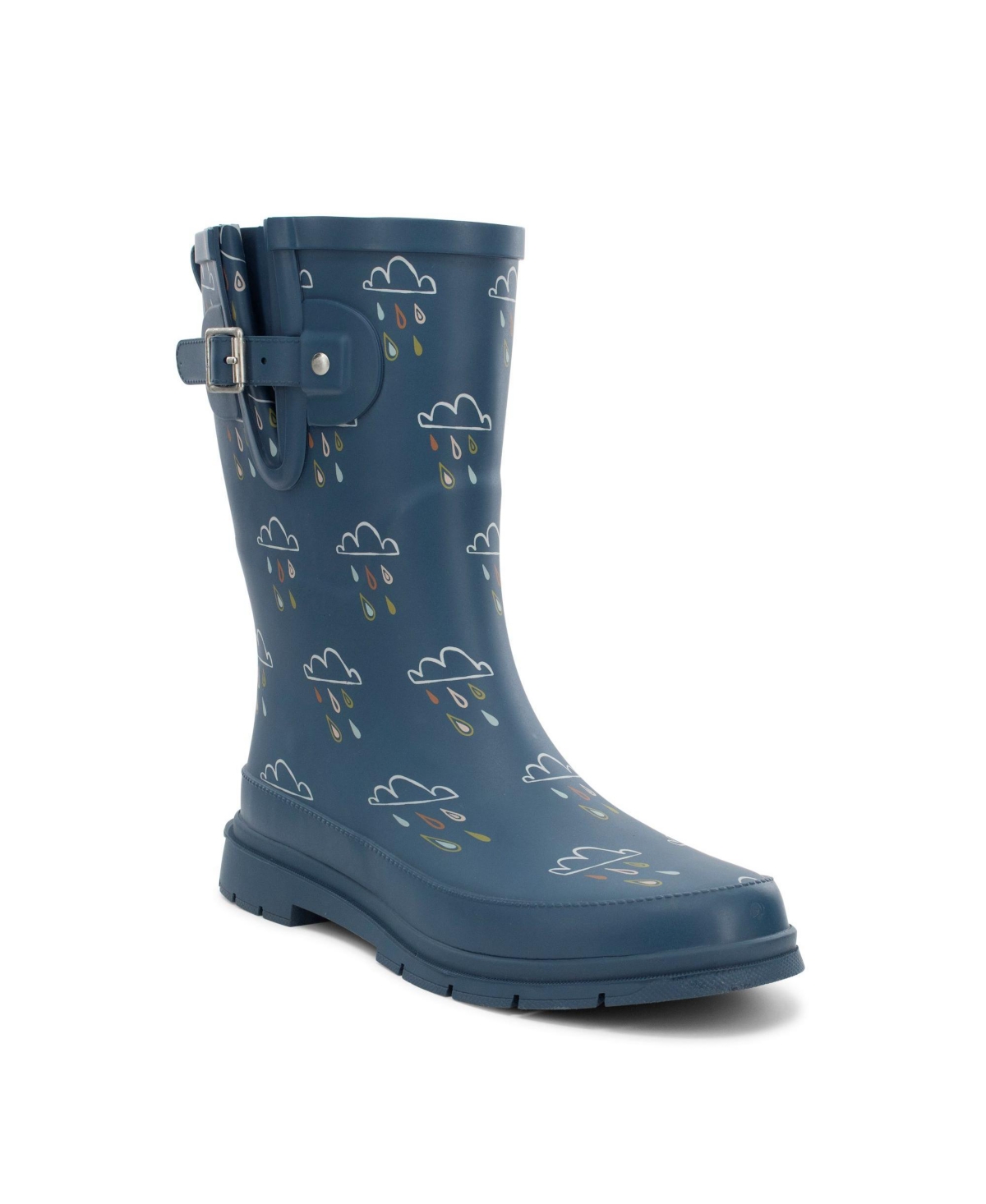 Womens Rain Cloud Mid Rain Boot - Navy
