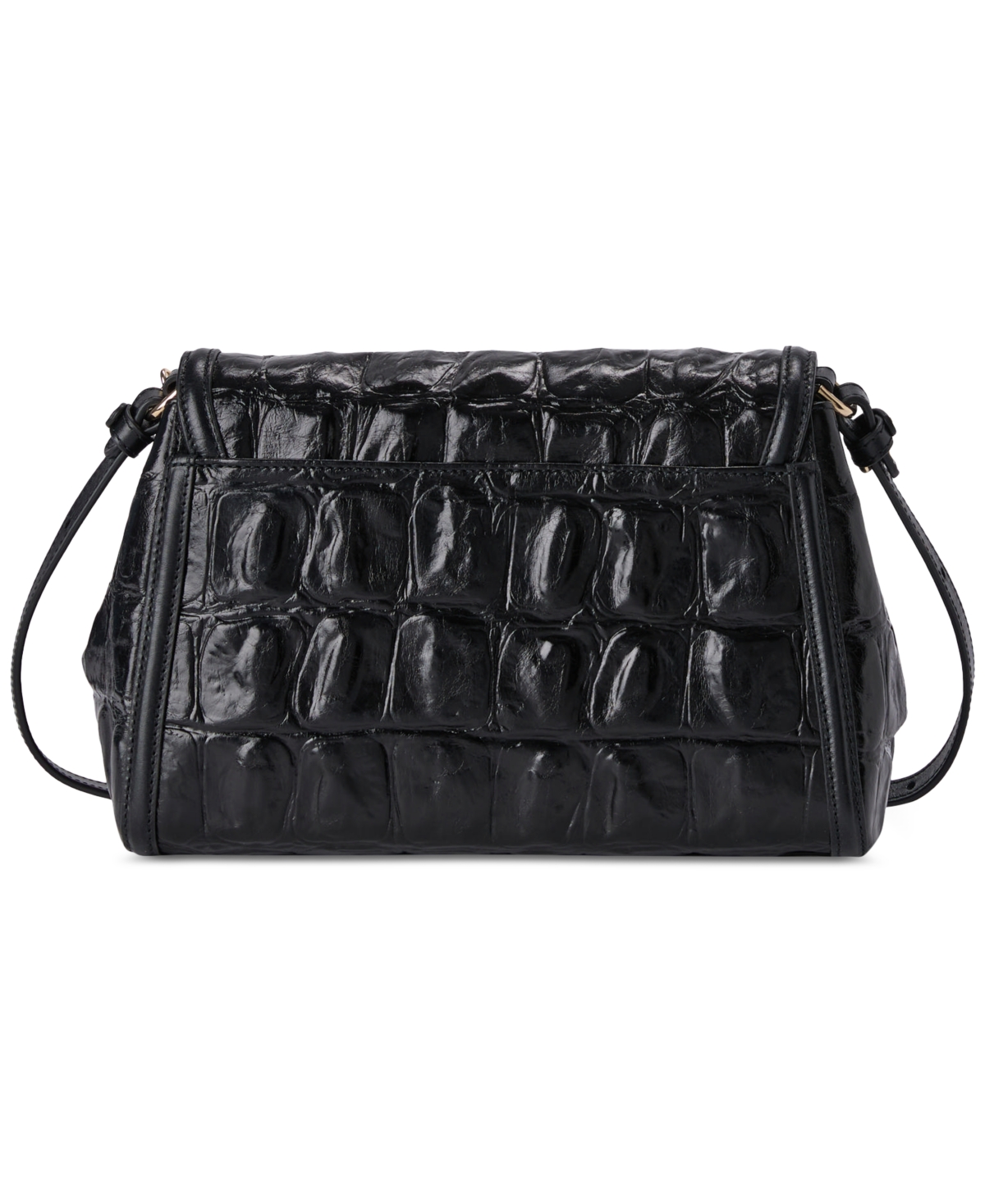Brahmin Jenah Small Leather Crossbody In Black