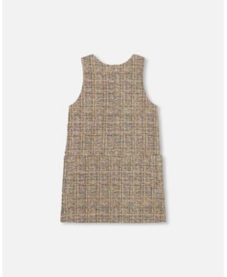 Girl Tweed Jumper Beige and Black - Toddler|Child