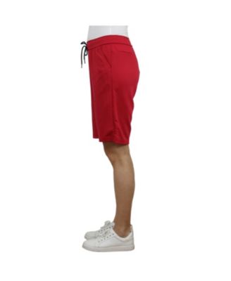 Women's Loose Fit Tech Fleece Performance Shorts With Heat Seal Zipper Pocket