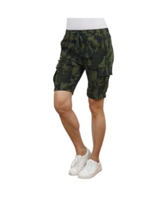 Women's Loose Fit Super Flex Stretch Cargo Jogger Shorts