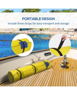 9' x 6' Lily Pad Floating Mat, Floating Water Pad for Lake,