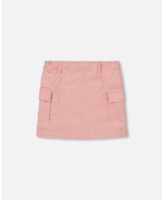 Girl Corduroy Skirt with Cargo Pockets Dusty Pink - Toddler|Child