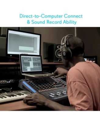 8-Ch. Bluetooth Studio Mixer - DJ Controller Audio Mixing Console System