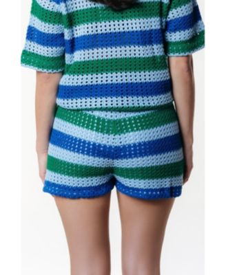 Women's Nolita Crochet Stripe Short