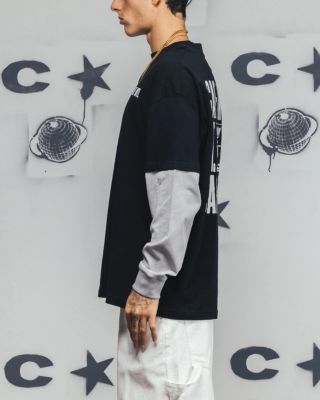 Men's Rear Vision Long Sleeve T-Shirt, Black - Large