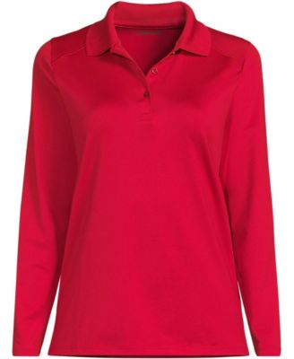 Women's Long Sleeve Feminine Fit Rapid Dry Polo Shirt