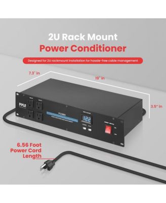 19'' Rack Mount Power Conditioner - 3600 Watt Power Conditioner w/ 18 Outlets