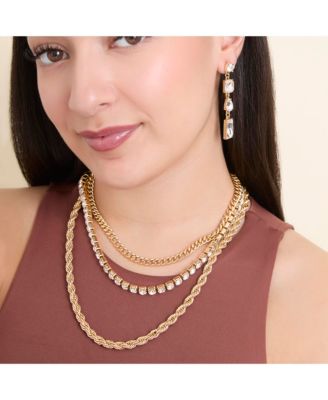 Crystal Cascade Statement Earrings