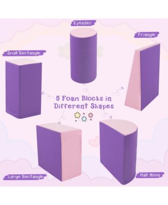 5 PCS Kids Climb & Crawl Activity Playset Soft Foam Block Toddler Play Structure