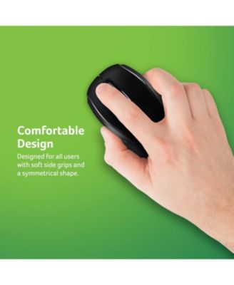 RF Wireless Mouse (Gray/Black) | Works with Chromebook | USB Plug and Play for Right/Left Handed Users