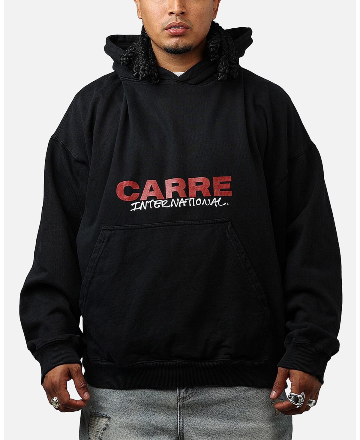 Men's Handdrawn Hoodie - Black