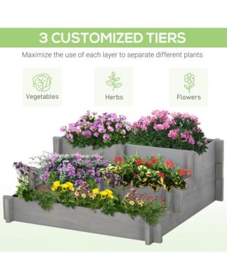 3 Tier Raised Garden Bed for Vegetables,